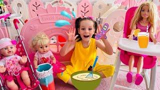 Kız Oyunları!Ada Komşu Kızı Geldi Evcilik Videosu!Kız Oyunları,Oyuncak Bebek Barbie Videosu