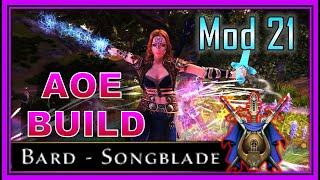 NEW Bard Songblade AOE DPS Build - Mod 21 Neverwinter