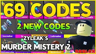 2 NEW CODES69 WORKING CODES for ️MURDER MISTERY 2️  ZYLEAKS [EASTER!] ️ Roblox 2024