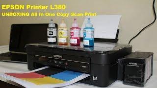 EPSON Printer L380 UNBOXING All In One Copy Scan Print
