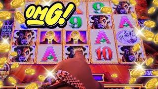 OMG BIG BETS GET A HUGE JACKPOT ON WONDER 4 TALL FORTUNES BUFFALO