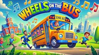 wheels on the bus #kids cartoon song #nursery rhymes