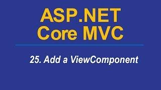 25. VIEWCOMPONENT - Asp.Net CORE MVC