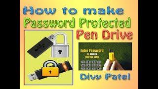 How to make password protected pen drive