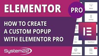 Elementor How To Create A Custom Popup With Elementor Pro 