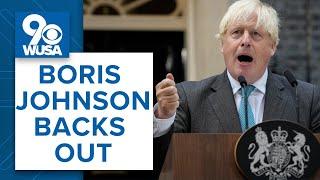 Boris Johnson pulls out of race to be next UK prime minister