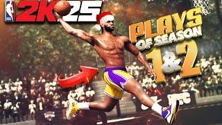 NBA 2K25 TOP 10 Plays Of Season 1&2 - BEST Highlights So Far