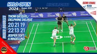 Thom Gicquel / Delphine Delrue vs Jesper Toft / Amalie Magelund | Hylo Open 2024 | SF XD Highlights