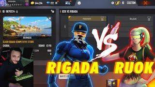 RUOK FF VS RIGADA | 1VS1 ONLY ONE SHOT ROOM