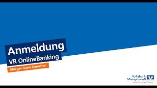 VR OnlineBanking: Anmeldung