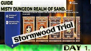 GUIDE - Stormwood Trial -how to play  Misty Dungeon Realm Of Sand - [Genshin impact]