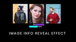 Image Info Box Hover Effect | CSS Text Reveal on Hover Effect