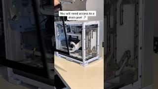 How to drain a water cooled pc? 