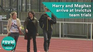 Prince Harry and Meghan Markle arrive at Invictus team trials