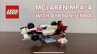 LEGO Icons 10330 McLaren MP4/4 & Ayrton Senna Full Review | Build, Details & Features!