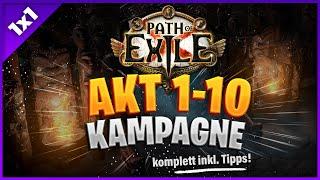 KOMPLETTER Kampagnen Guide: Akt 1-10 mit Leveling Tipps für Path of Exile