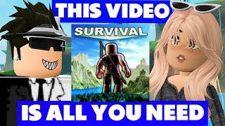 The SURVIVAL GAME Roblox TIPS & TRICKS (KINGDOM GUIDE)