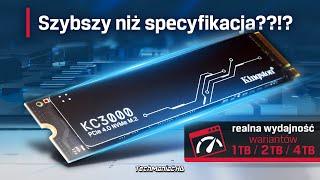 SSD lepsze i tańsze niż inne. 7386MB/s zamiast obiecanych 7000!? [Kingston KC3000 PCIe 4.0 NVMe M.2]