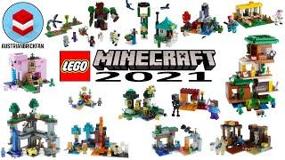 All Lego Minecraft Sets 2021 Speed Build Compilation