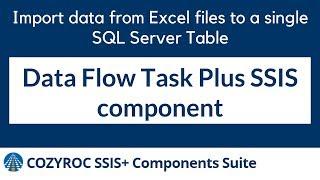 Dynamic Data flow task Excel source. Import Excel Spreadsheet data to SQL Server with COZYROC
