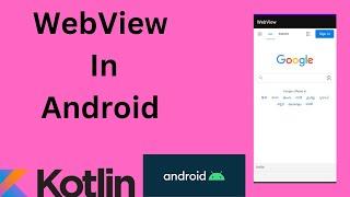 WebView in Android using Kotlin | Kotlin | Android Studio Tutorial - Quick + Easy