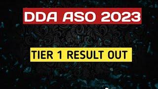 dda aso result out|| dda aso result 2023|| dda aso 2023 result|| dda aso expected cut off 2023