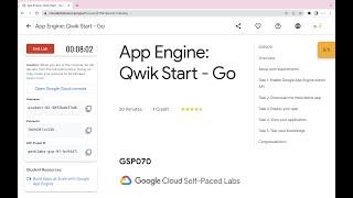 App Engine: Qwik Start - Go || #qwiklabs || #GSP070 ||  [With Explanation️]