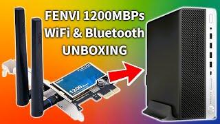 Fenvi 1200Mbps Dual Band WiFi and Bluetooth PCIE Card for Windows PC Unboxing Installation and Demo