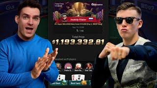 Разбор заноса 1 200 000$ с Анатолием Филатовым, на GGpokerok, за 10 000$ : )