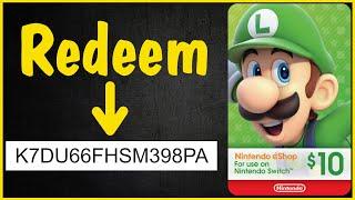 How to Redeem a Nintendo eShop Gift Card Code on a Nintendo Switch (to Add Store Funds to Account)