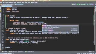 Python Network Packet Sniffer Tutorial - 3 - Capturing Traffic