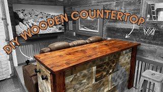 DIY Wood Butcher Block Countertop: How to Build a Custom Countertop from Scratch for Under $50