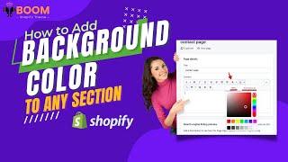 How to Add Background Color to Any Section on Shopify? | Shopify Tutorial DIY