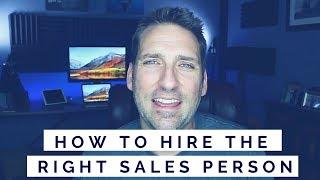 SALES RECRUITMENT | HOW TO FIND & HIRE THE RIGHT SALES PERSON