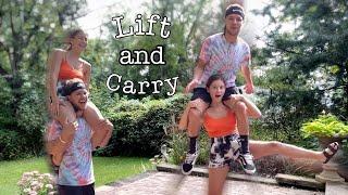 COUPLES LIFT & CARRY CHALLENGE!! ((SHOULDER RIDE))