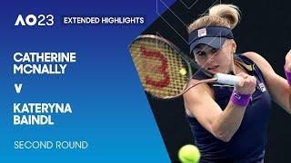 Catherine McNally v Kateryna Baindl Extended Highlights | Australian Open 2023 Second Round