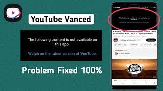 YouTube Vanced not Working | How to Fix Vanced Youtube not working | YouTube Vanced