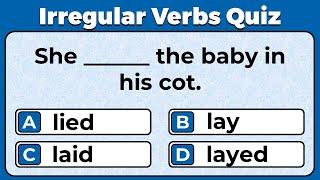 Irregular Verbs Quiz: CAN YOU SCORE 15/15?  #challenge 2