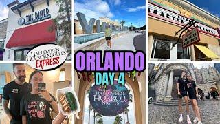 Halloween Horror Nights with EXPRESS ️ | Outlet Shopping & At The Diner breakfast  | Orlando Day 4