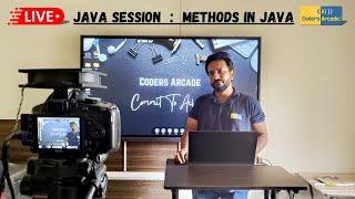 Java Live Session || Methods In Java Part 2 || DSA Placement Series || Coders Arcade