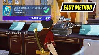 How to EASILY Collect Gold bars from Safes or Cash Registers Fortnite