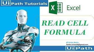 UiPath Tutorial || Day 18 : Read Cell Formula Activity