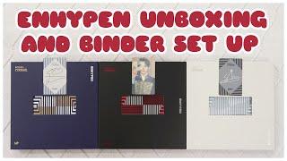  UNBOXING ENHYPEN BORDER CARNIVAL ALBUM (Up, Hype, Down, Weverse POB, Flip Through) & Binder Set Up