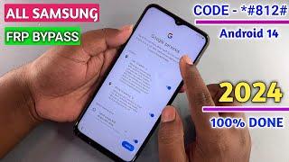 ALL SAMSUNG Galaxy FRP Bypass 2024, Samsung Google Lock Remove Android 14 New Security 2024