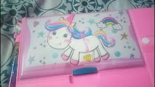 Amazing unicorn box with unicorn glitter gel pen #shorts