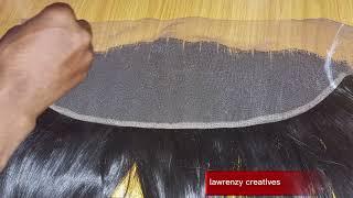 HOW TO : resize frontals for braided wigs