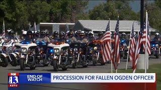Procession held for fallen Ogden officer