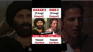 Gadar 2 Vs Omg 2 Movie Comparison | Box Office Collection | #shorts #omg2 #gadar2 #afranmalsisar