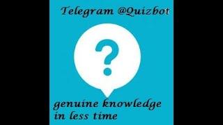 Creating a Quiz with QuizBot no bullshit genuine knowledge for free