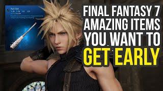 Final Fantasy 7 Remake Tips And Tricks - AMAZING ITEMS You Want To Get Early (FF7 Remake Tips)